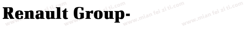 Renault Group字体转换